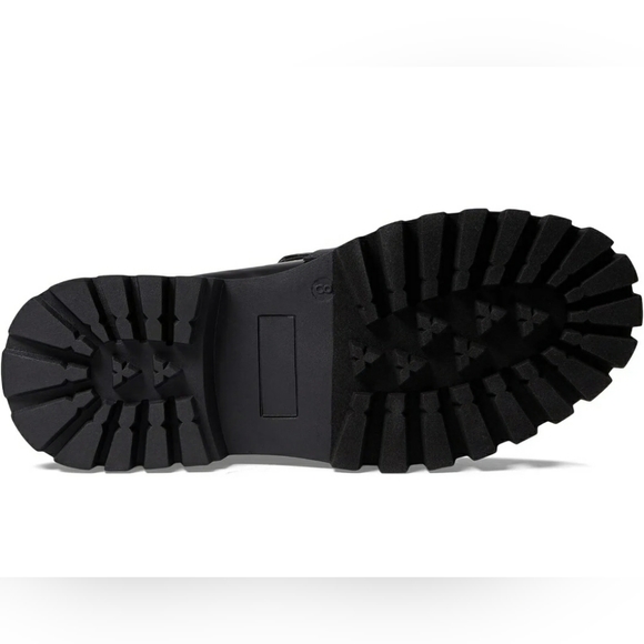 NIB - Steve Madden Womens Platform Loafer Shoes Slip On Faux-leather Black - Picture 8 of 9